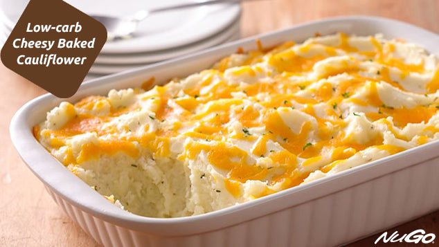 Low Carb Cheesy Baked Cauliflower