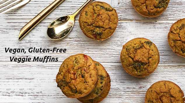 Vegan, Gluten-Free Veggie Muffins