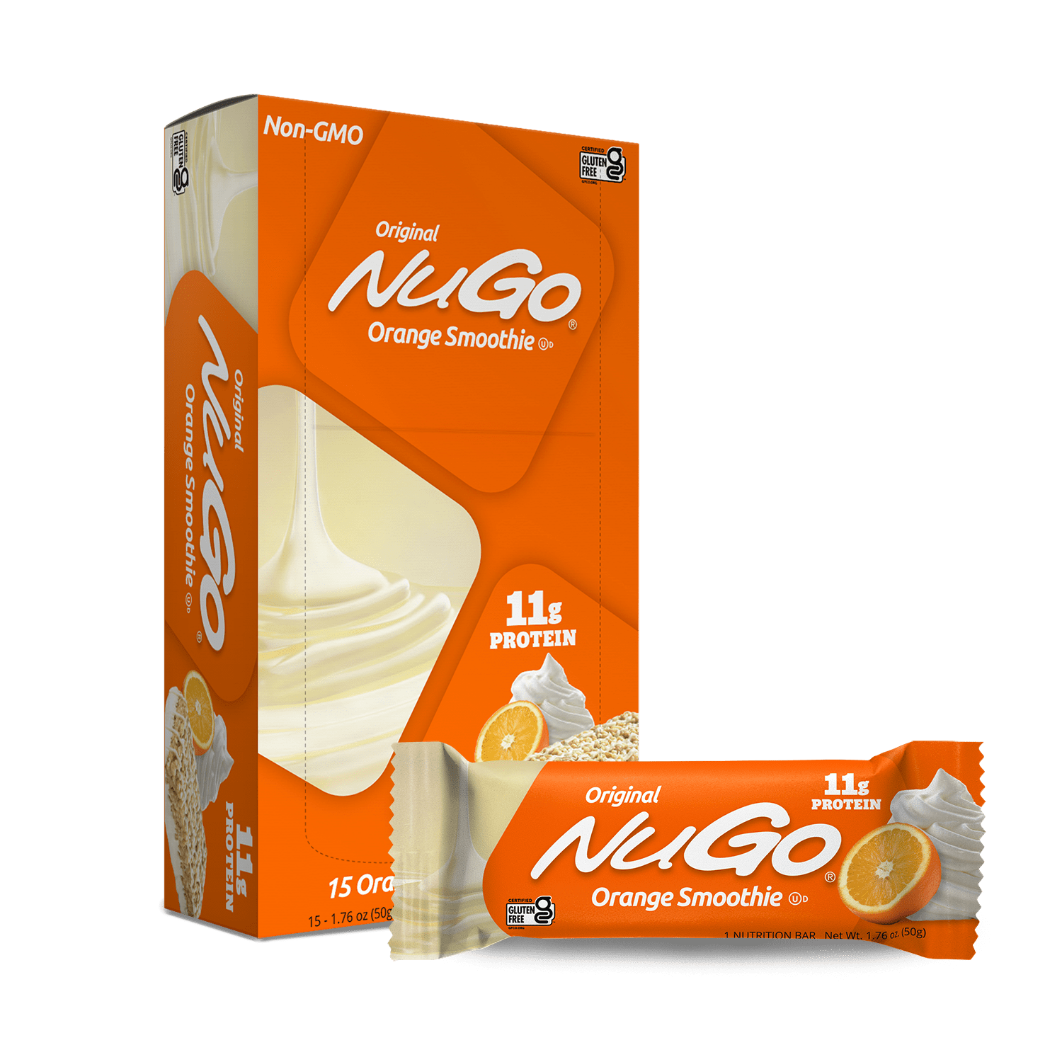 NuGo Original Orange Smoothie Bar and Box