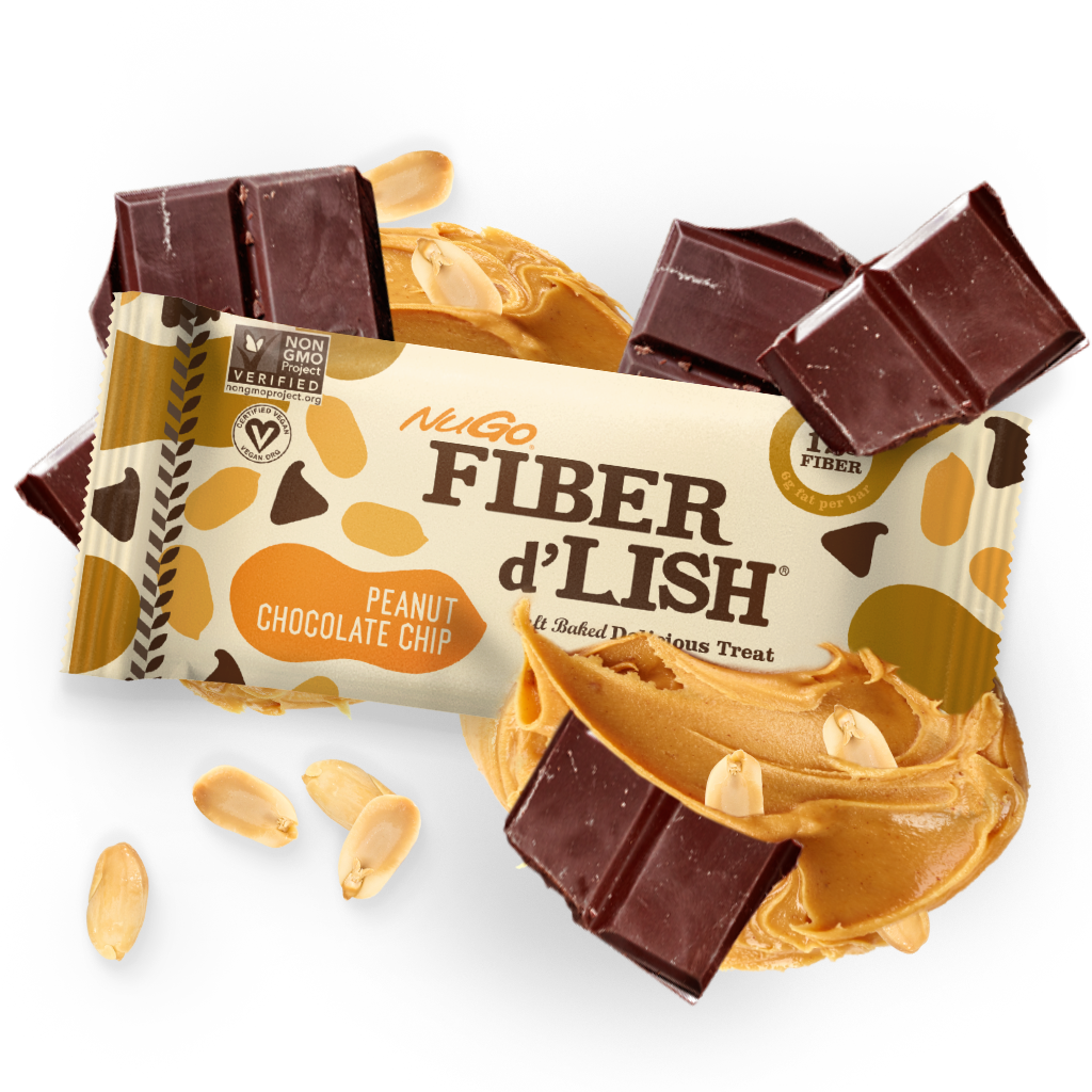 NuGo Fiber d'Lish Peanut Chocolate Chip