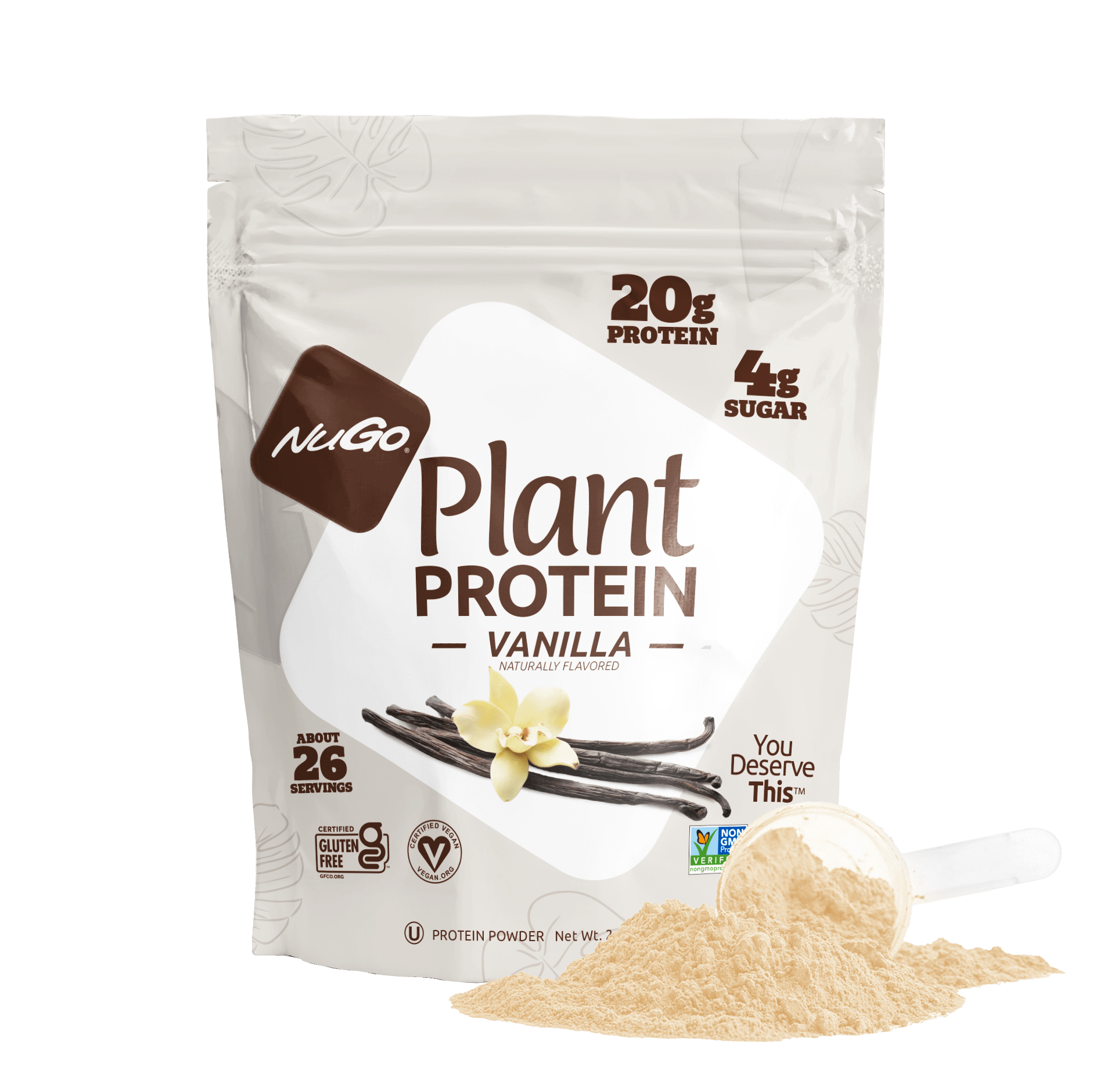 Vanilla Protein Powder with scoop