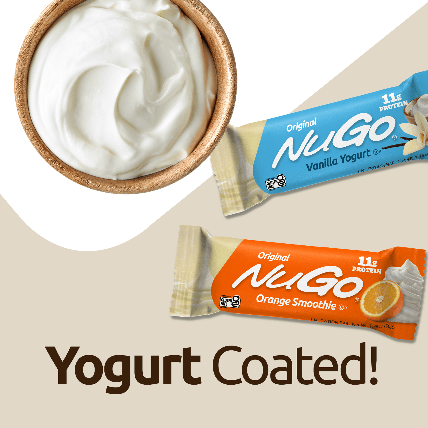 Yogurt Coated Text Image